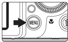 NIKON COOLPIX P7000 - Press the MENU button. - 1