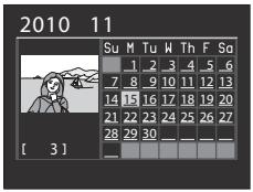 NIKON COOLPIX P7000 - Calendar Display - 1