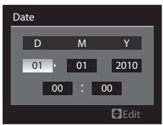 NIKON COOLPIX P7000 - Set the date and time. - 1