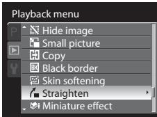 NIKON COOLPIX P7000 - Straighten: Compensating for Picture Slanting - 2