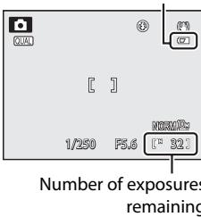NIKON COOLPIX P7000 - Check the battery level and number of exposures remaining on the monitor. - 1