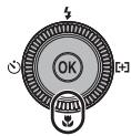 NIKON COOLPIX P7000 - Press (focus mode) on the rotary multi selector. - 1