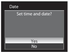 NIKON COOLPIX P7000 - Choose Yes and press the OK button. - 1