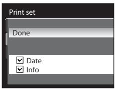 NIKON COOLPIX P7000 - Choose whether or not to also print shooting date and photo information. - 2