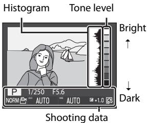 NIKON COOLPIX P7000 - Checking the Picture Brightness Distribution (P, S, A, M Modes) - 3