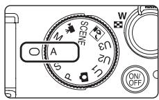 NIKON COOLPIX P7000 - Rotate the mode dial to A. - 1