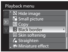 NIKON COOLPIX P7000 - Black Border: Adding a Black Border to Pictures - 2