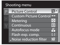 NIKON COOLPIX P7000 - Switching Between Tabs in the Menu Screen - 1