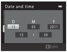 NIKON COOLPIX S3100 - Date and time - 1