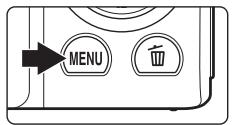 NIKON COOLPIX S3100 - Press the MENU button. - 1