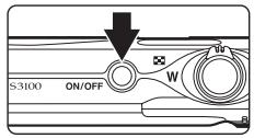 NIKON COOLPIX S3100 - Turn off the camera. - 1