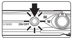 NIKON COOLPIX S3100 - Turning On and Off the Camera - 1