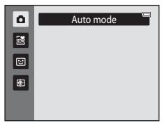 NIKON COOLPIX S3100 - Press the multi selector  or  to choose Auto mode and press the OK button. - 2