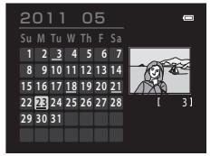 NIKON COOLPIX S3100 - Calendar Display - 1