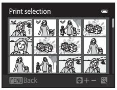 NIKON COOLPIX S3100 - Choose pictures (up to 99) and the number of copies (up to nine) of each. - 1