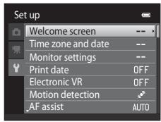 NIKON COOLPIX S3100 - Switching Between Tabs in the Menu Screen - 5