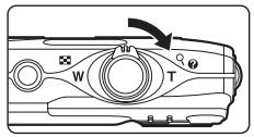 NIKON COOLPIX S3100 - Rotate the zoom control to T (Q) in full-frame playback mode to zoom in on the image. - 1