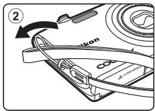 NIKON COOLPIX S3100 - Attaching the Camera Strap - 2