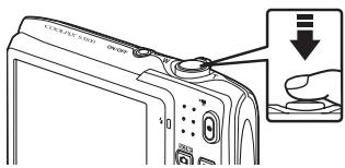 NIKON COOLPIX S3100 - Press the shutter-release button halfway. - 1