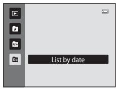 NIKON COOLPIX S3100 - Viewing Pictures in List by Date Mode - 2