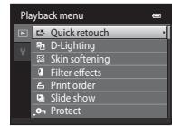 NIKON COOLPIX S3100 - Displaying the Playback Menu - 6
