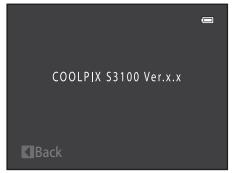 NIKON COOLPIX S3100 - Firmware Version - 1