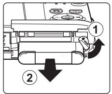 NIKON COOLPIX S3100 - Removing the Battery - 1