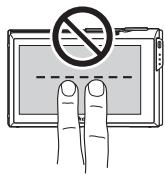 NIKON COOLPIX S80 - Drag your finger across the touch panel and remove it from the touch panel. - 3