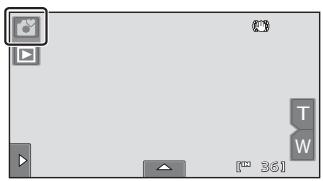 NIKON COOLPIX S80 - Tap the shooting mode icon in shooting mode. - 1