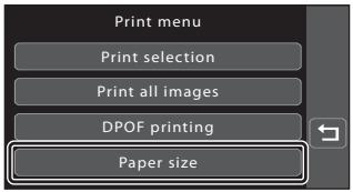 NIKON COOLPIX S80 - Tap Paper size. - 1