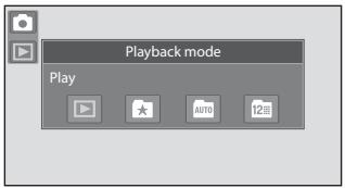 NIKON COOLPIX S80 - Tap the desired playback mode icon. - 1