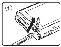 NIKON COOLPIX S80 - Attaching the Camera Strap - 1
