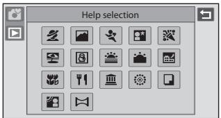 NIKON COOLPIX S80 - Displaying the Description of Each Scene Mode - 1