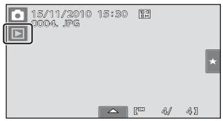 NIKON COOLPIX S80 - Tap the playback mode icon in playback mode. - 1