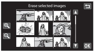 NIKON COOLPIX S80 - Operating the Erase Selected Images Screen - 1