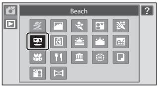 NIKON COOLPIX S80 - Selecting a Scene Mode - 2