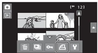 NIKON COOLPIX S80 - Creating a Print Order for Multiple Pictures - 1