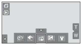 NIKON COOLPIX S80 - Tap the bottom tab to display the setting controls (12) and tap the touch shooting icon. - 1