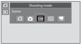 NIKON COOLPIX S80 - Selecting a Scene Mode - 1