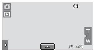 NIKON COOLPIX S80 - Tap the bottom tab in shooting or playback mode. - 1