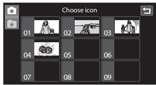 NIKON COOLPIX S80 - Changing Icons Assigned to Albums - 3
