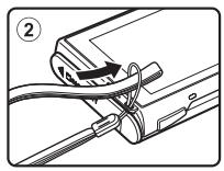 NIKON COOLPIX S80 - Attaching the Camera Strap - 2
