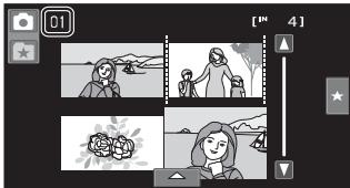 NIKON COOLPIX S80 - Thumbnail Display in Favorite Pictures and Auto Sort Mode - 1