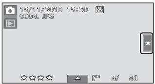 NIKON COOLPIX S80 - Playing Back Pictures by Rating - 1
