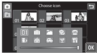 NIKON COOLPIX S80 - Changing Icons Assigned to Albums - 4