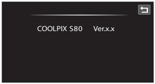NIKON COOLPIX S80 - Vet Firmware Version - 1