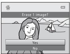 Erase 1 image? Yes No