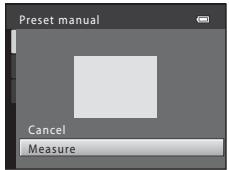 Preset manual Cancel Measure