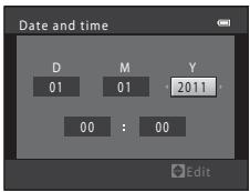 Date and time D Mali Y 01 01 2011 00 : 00 Edit