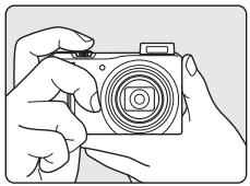 NIKON COOLPIX S9100 - Use both hands and ready the camera. - 1